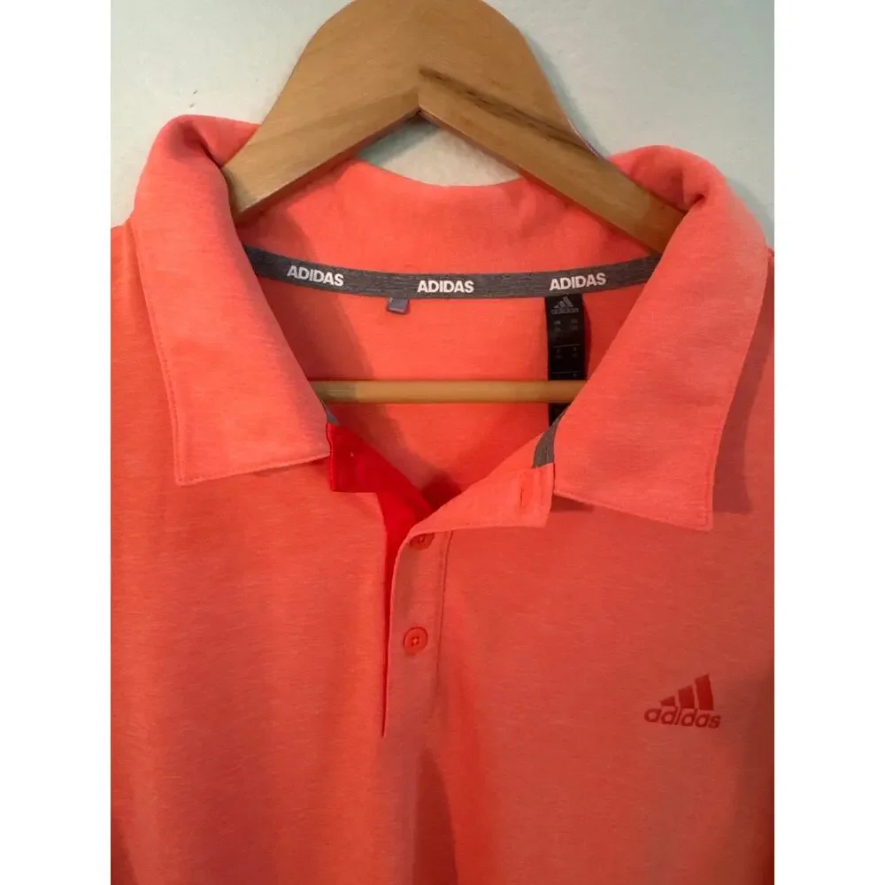 Adidas Men’s Bright Orange Golf Polo Size 2XL